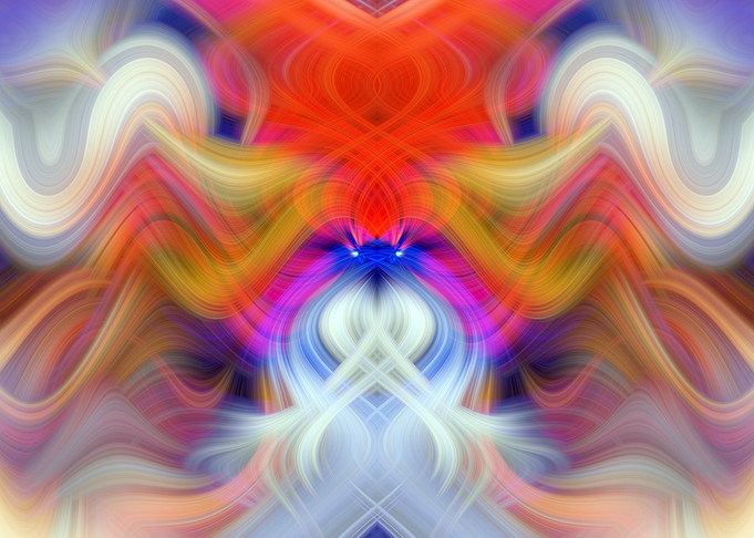 Color Fractal Abstract Art