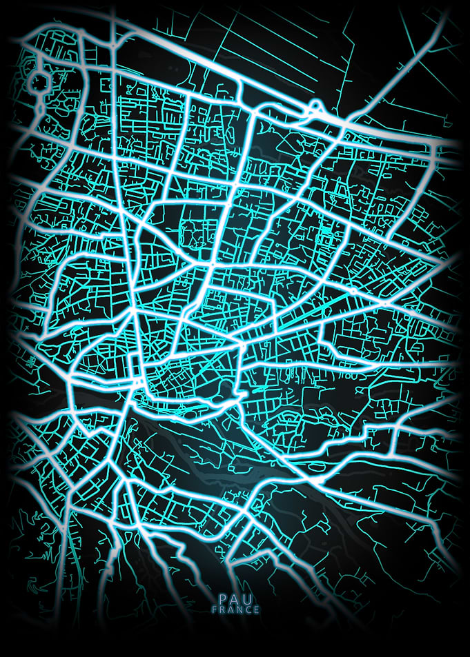 Pau France City Map