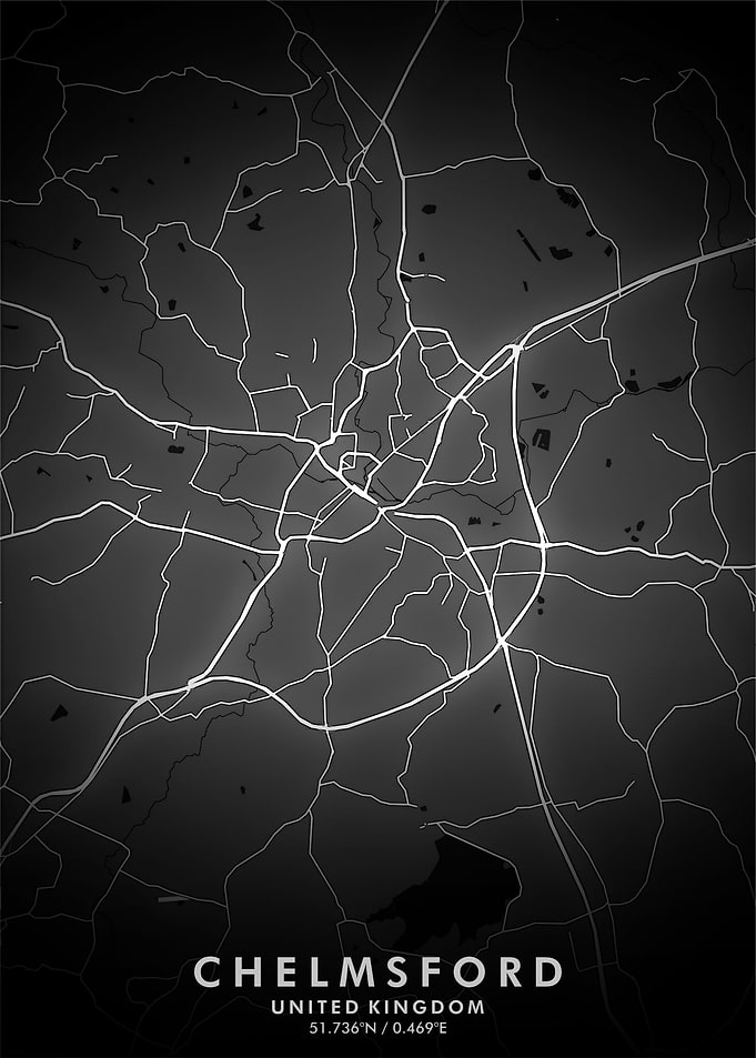 Chelmsford Map Posters