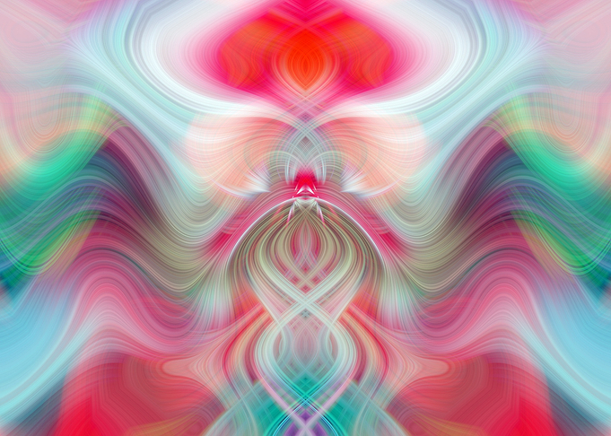 Color Fractal Abstract Art