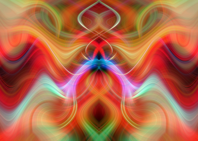 Color Fractal Abstract Art