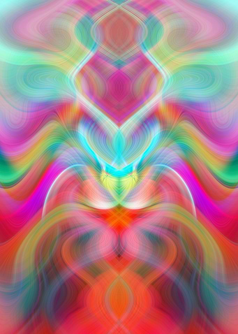 Color Fractal Abstract Art