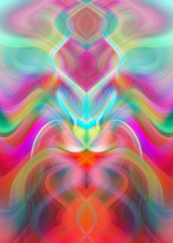 Color Fractal Abstract Art