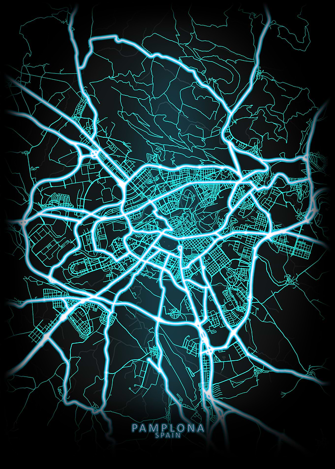Pamplona Spain City Map
