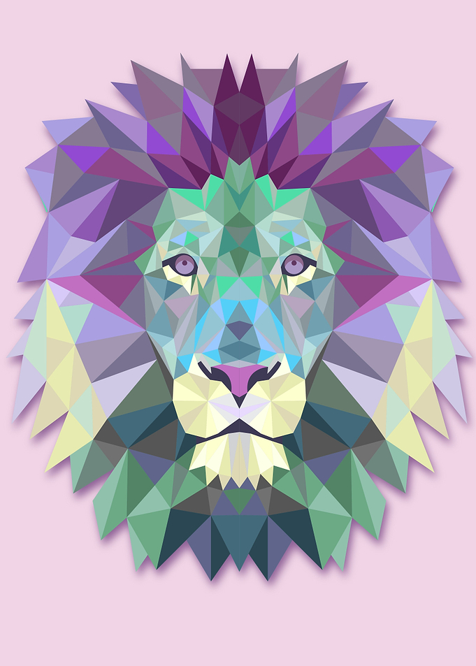 stylized lion