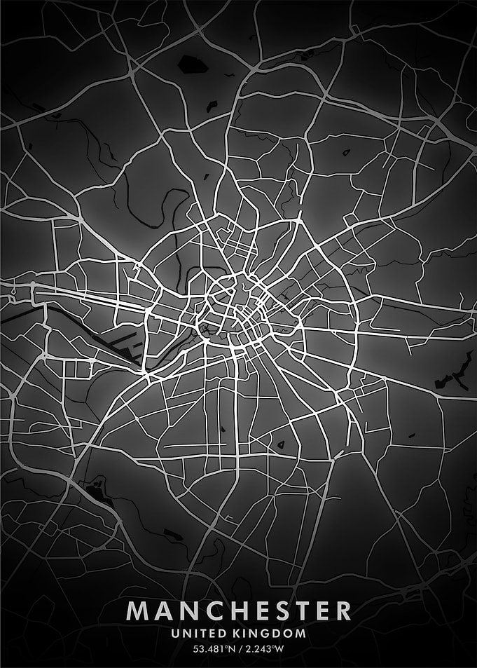 Manchester Map Posters
