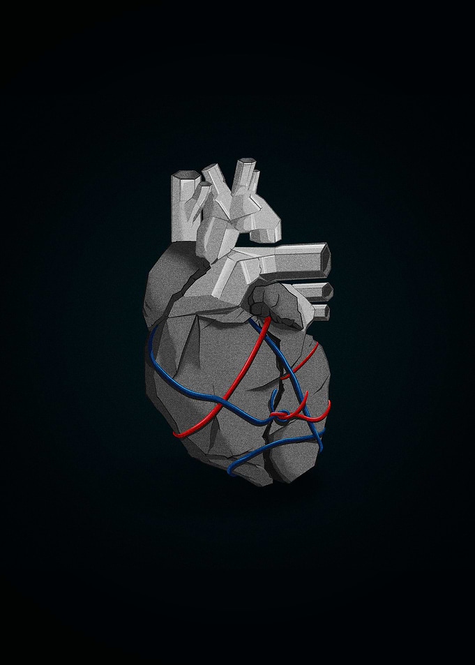 Broken Heart Gray