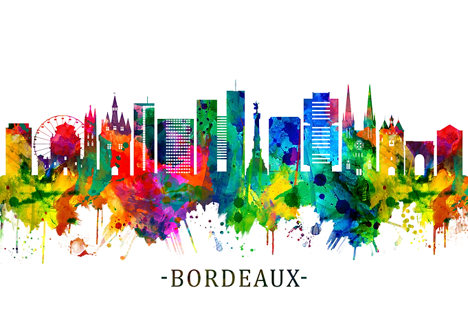 Bordeaux France Skyline