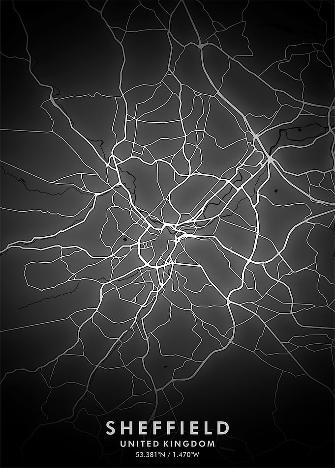 Sheffield Map Posters