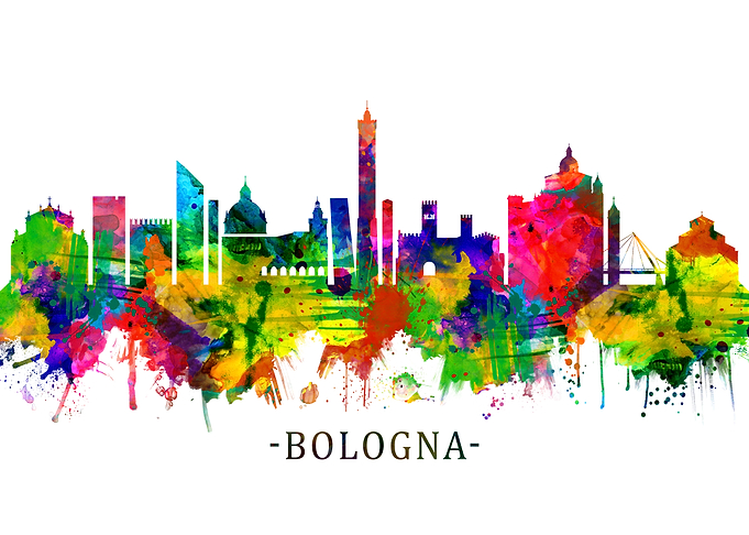 Bologna Italy Skyline