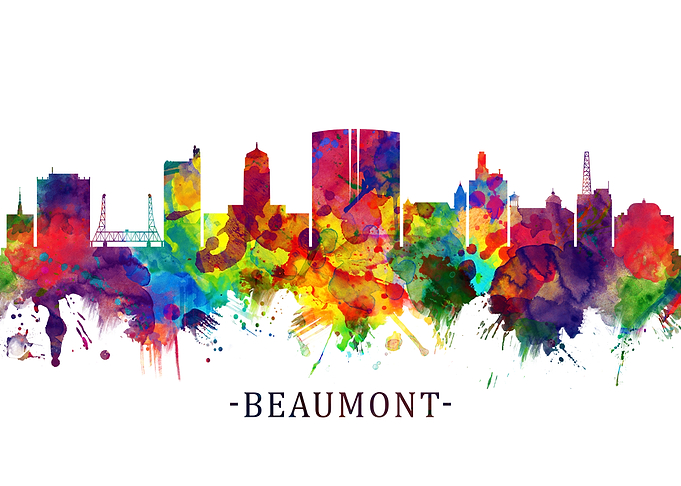 Beaumont Texas Skyline