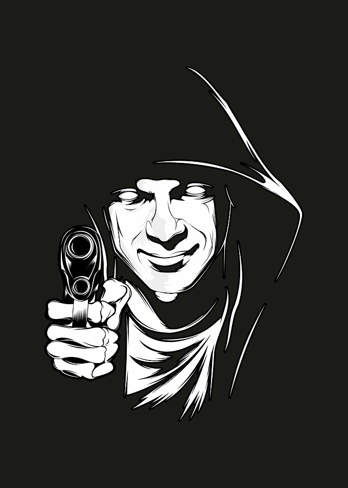 man holding gun