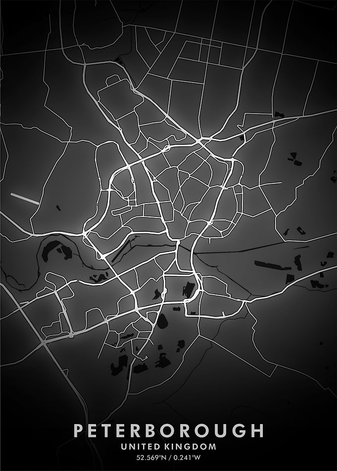 Peterborough Map Posters