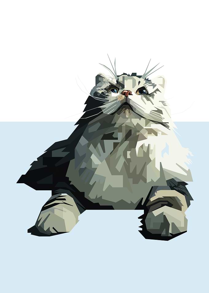 sweet cat in vektor