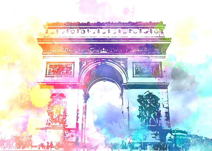 Arc De Triomphe Colorfull