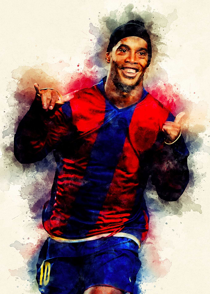Ronaldinho Watercolor
