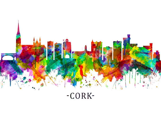 Cork Ireland Skyline