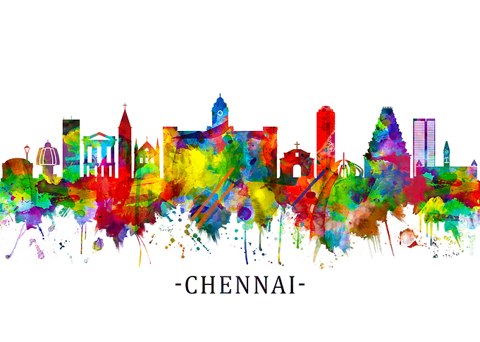 Chennai Tamil Nadu Skyline