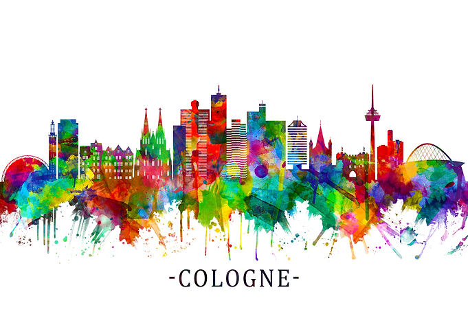 Cologne Germany Skyline