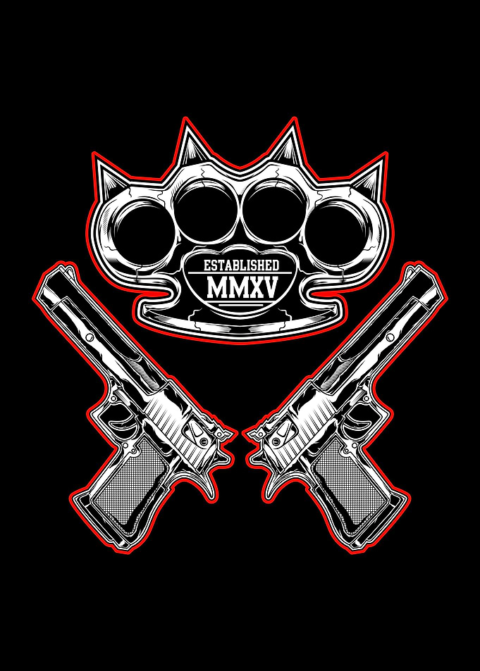 knuckle and gun