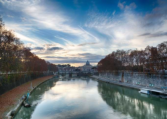 Sunset over Rome
