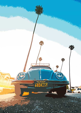 Classic Beetle in Miami