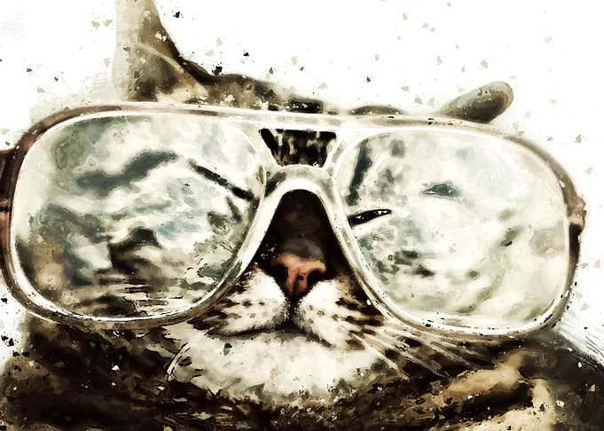Eyeglasses cooling Style