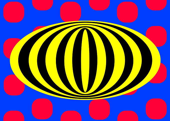 Black and Yellow Elipse