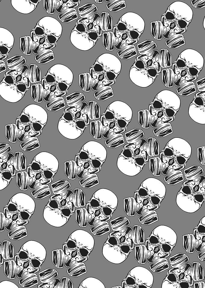 pattern seamless skull
