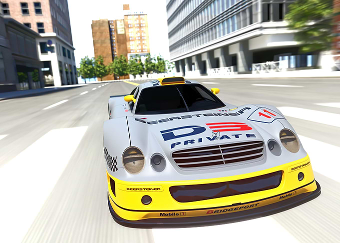 Yellow Racing Car