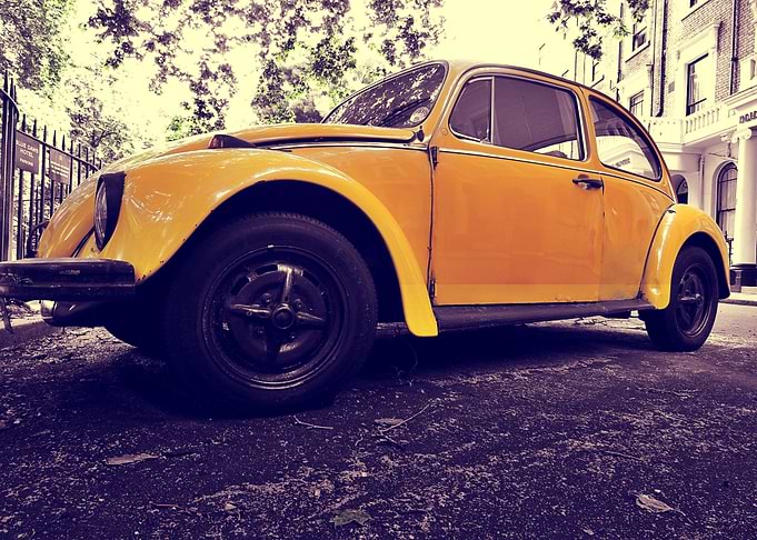 auto car yellow