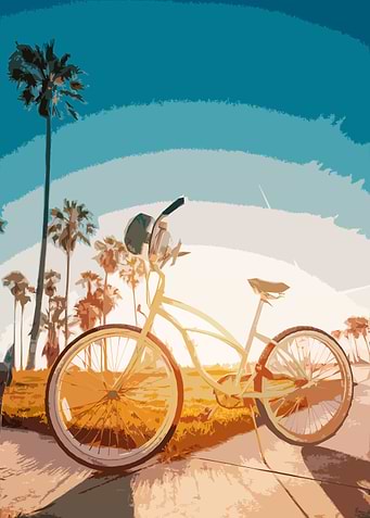 Miami Bike at sunset