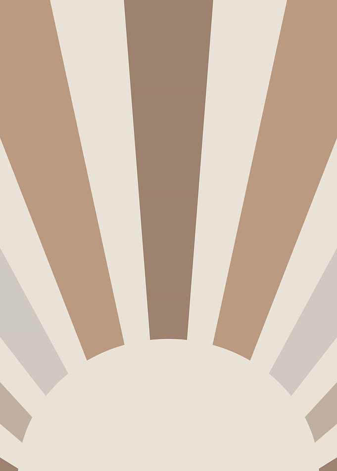 Minimal neutral sunburst