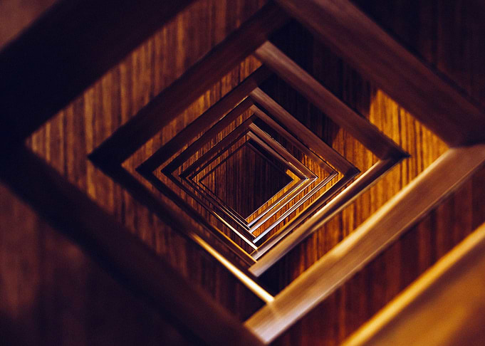 wooden rhombuses art cre