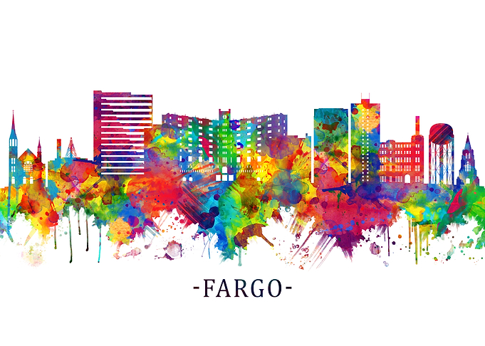 Fargo North Dakota Skyline