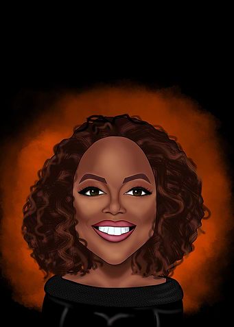 Cartoon Oprah Winfrey