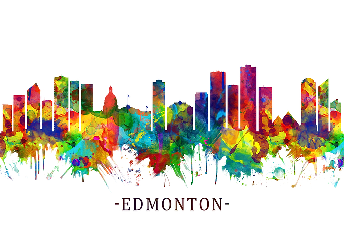 Edmonton Canada Skyline