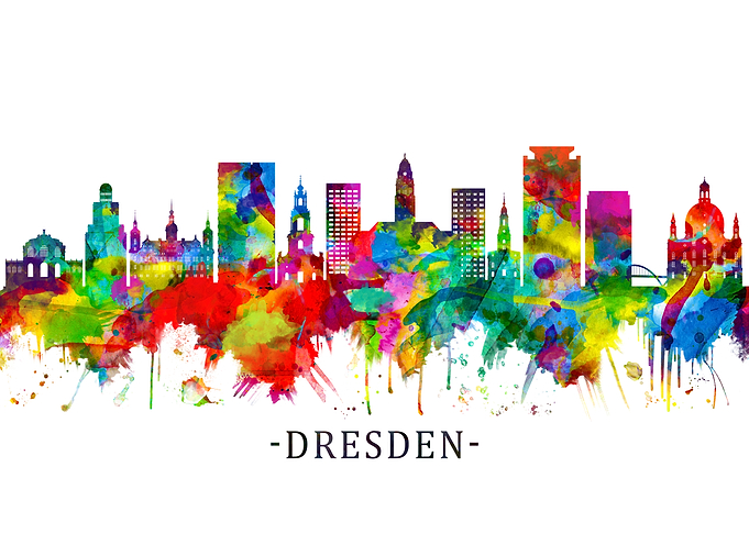 Dresden Germany Skyline