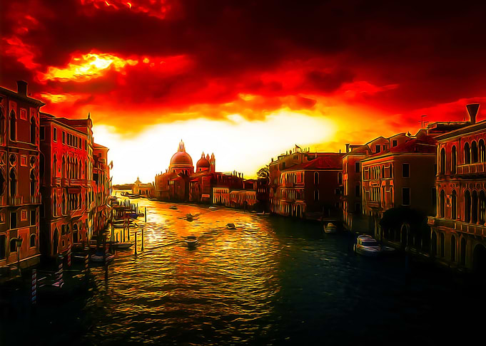 A Canal In Venice