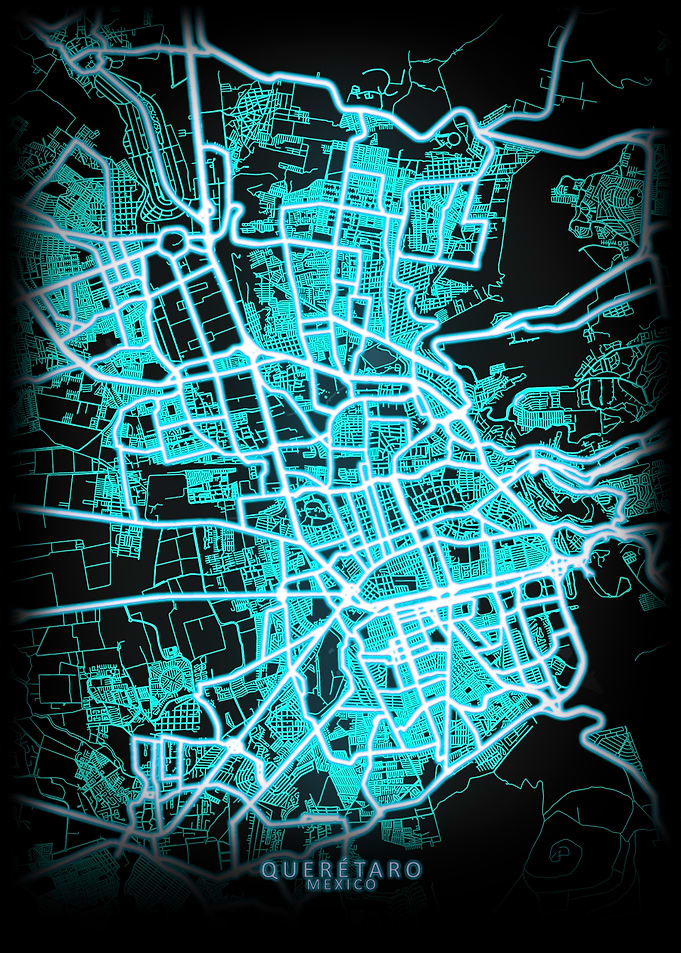 Queretaro Mexico City Map
