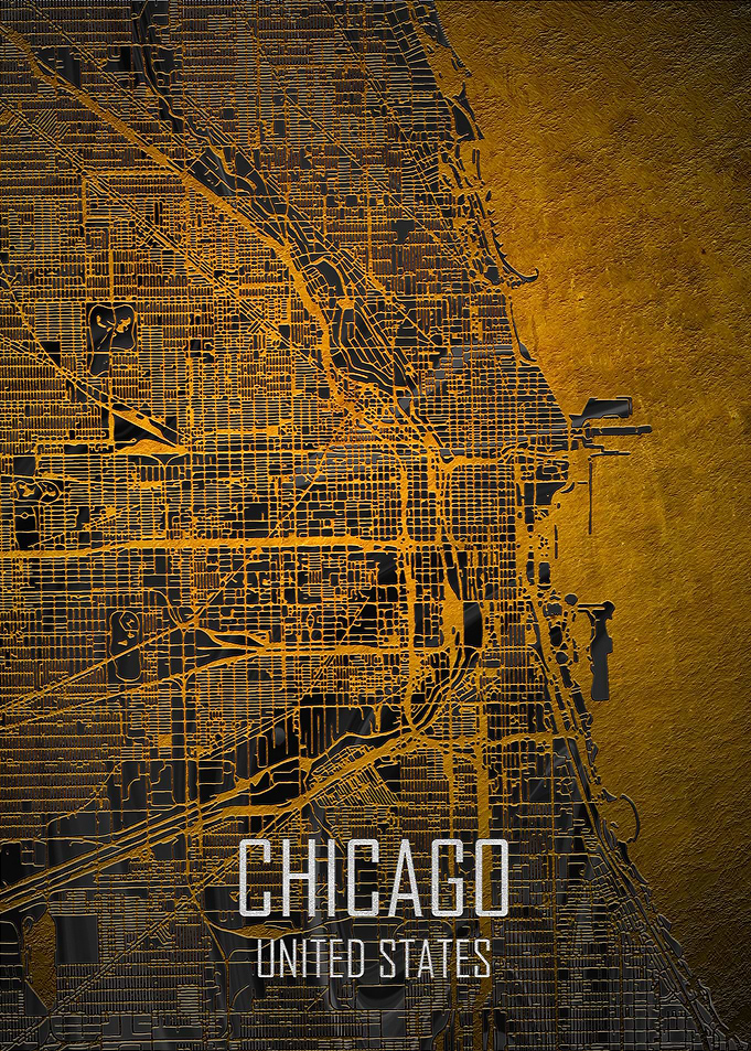 Chicago Marble Black Gold