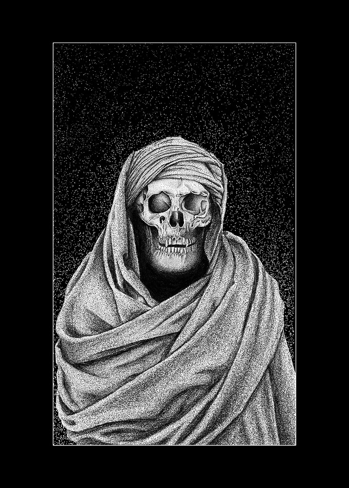 cloaked skull
