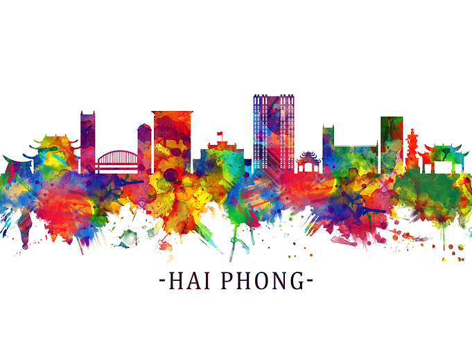Hai Phong Vietnam Skyline