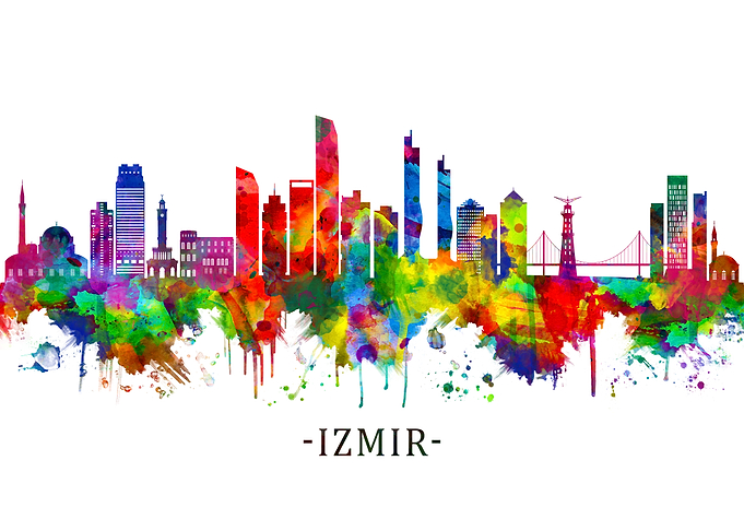 Izmir Turkey Skyline