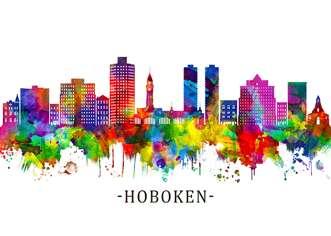 Hoboken New Jersey Skyline