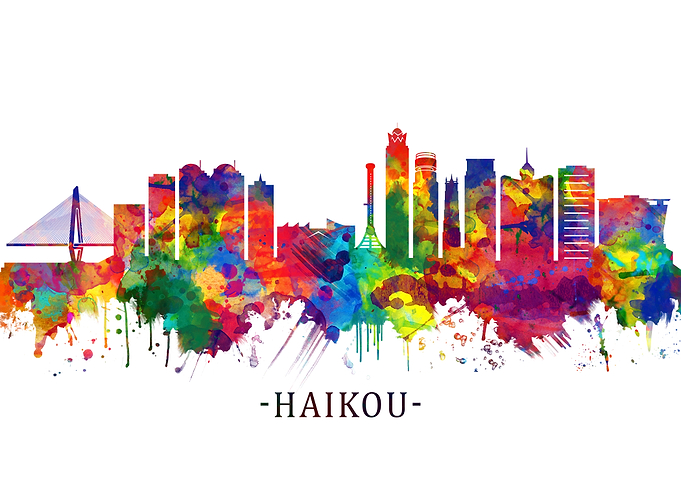 Haikou China Skyline