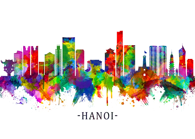 Hanoi Vietnam Skyline