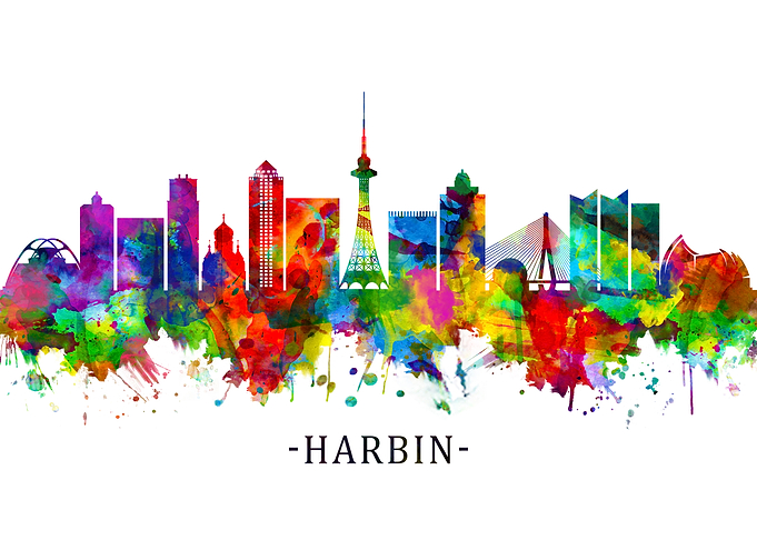 Harbin China Skyline