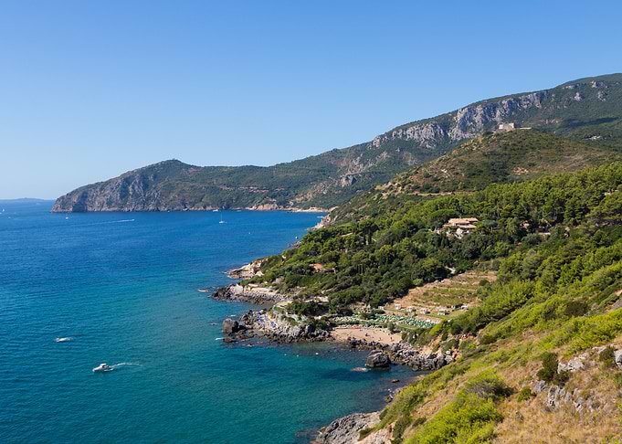 Talamone coast