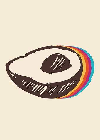 Cute Avocado Rainbow 3